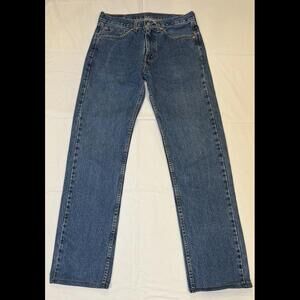 Levi's 505 Jeans 32 X 36 Men's Western Red Tab Blue Denim Straight Workwear